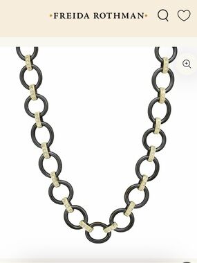 Freida ROTHMAN Signature Perfect Chunky Mixed Metal Necklace